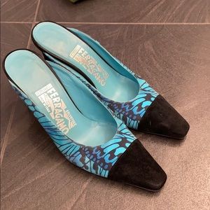 FERRAGAMO Blue Heels